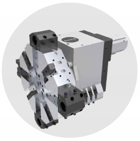 FANUC High Rigidity High Torque CNC Lathe HTC40B 45 Degree Integral Slant Bed CNC Lathe For Metal 4