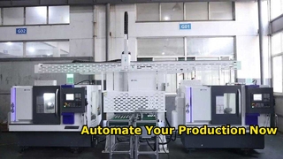 High Speed High Precision Automation Production Line CNC Lathe With Gantry Loader