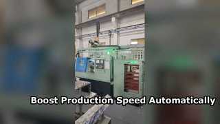 High Efficiency Single Lathe Multi-layer Stock Bin Gantry Feeding Automation Production Line