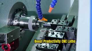 Boost your productivity with this CNC Lathe equipped with a parts catcher.