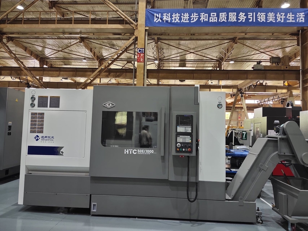 HTC50E 1000 Horizontal Slant Bed CNC Lathe Machine GSK FANUC A2 8 Spindle