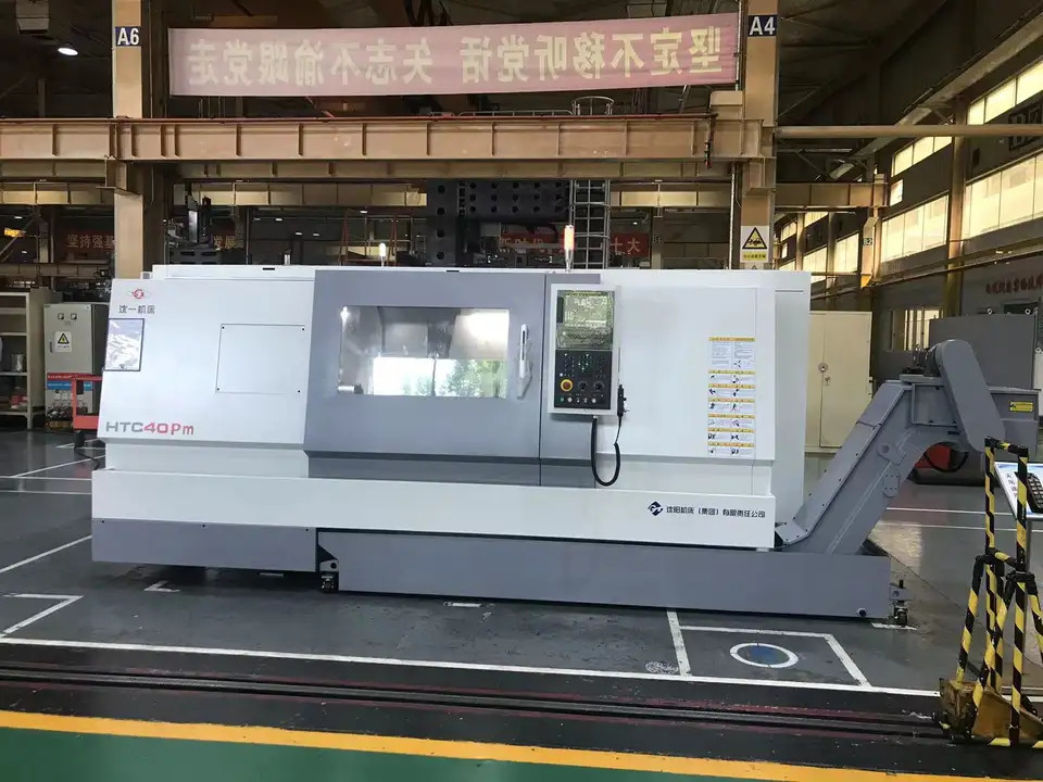 SMTCL CNC Lathe HTC40P Slant Bed Lathe CNC Milling Machines CNC Turning Center For Steel
