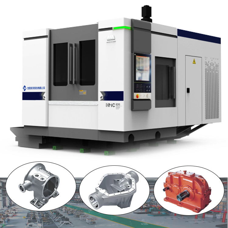 HMC80Q Metal 3 Axis Horizontal Machining Center Milling Drilling Boring Tapping Machine