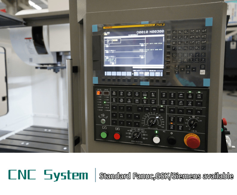 VMC2100B Heavy 3 Axis Vertical Machining Center SMTCL 4 Axis CNC Vertical Milling Machine