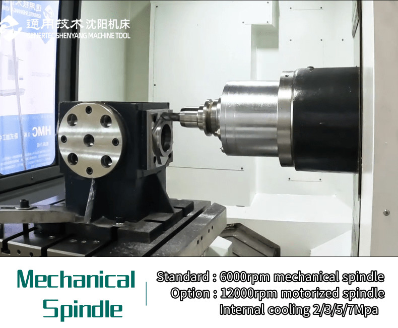 HMC80Q Metal 3 Axis Horizontal Machining Center Milling Drilling Boring Tapping Machine