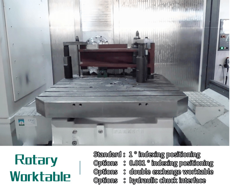 HMC80Q Metal 3 Axis Horizontal Machining Center Milling Drilling Boring Tapping Machine