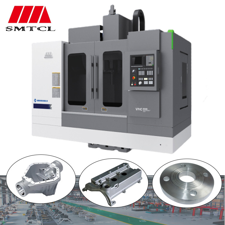 SMTCL VMC1100B 4 Axis CNC Milling Machine For Metals Fanuc Controllers 3 Axis Vertical Machining Center