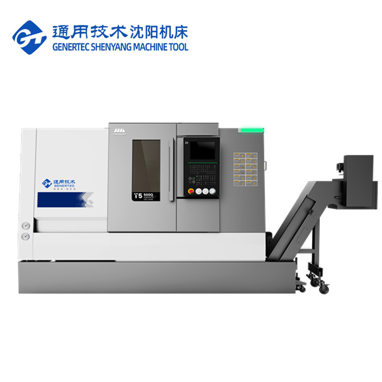 CNC Turning Center T5.2-500Q Pump Rotor Shaft Processing SMTCL CNC Lathe