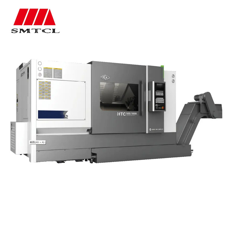 Heavy Duty Hard Rail SMTCL CNC Lathe HTC50P 3 Axis CNC Milling With Live Tools CNC Lathe