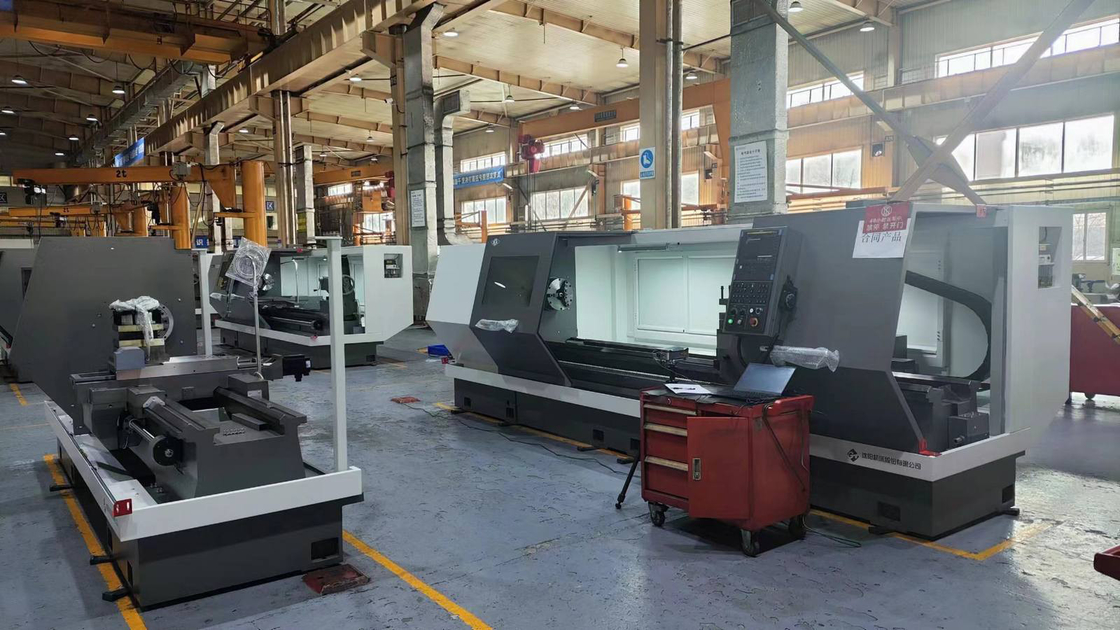 SMTCL Heavy Duty Horizontal Flat Bed CNC Lathe CAK80 Series Large Metal Lathe Machine