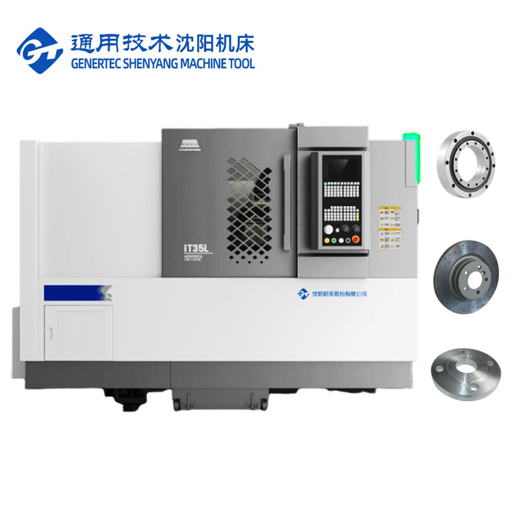 Slant Bed CNC Lathe Horizontal 8 Station Servo Turret IT35L Hard Machining Metal SMTCL CNC Lathe