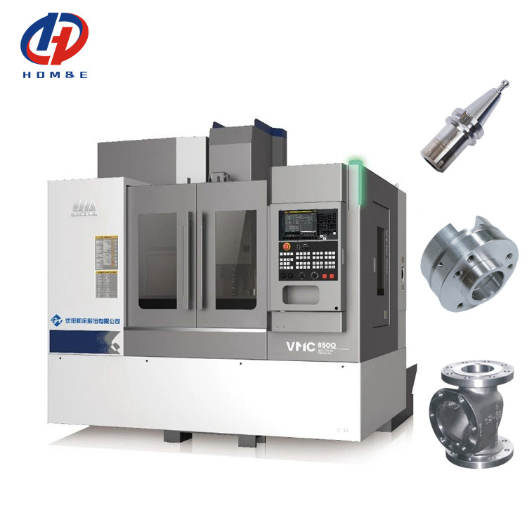 3 Axis Vertical Machining Center Aluminum Machining VMC850Q 4 Axis CNC Milling Machine Fanuc CNC VMC