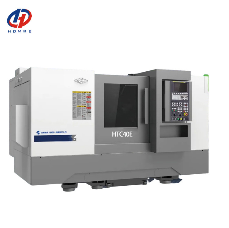 CNC Lathe HTC40E High Precision CNC Horizontal Lathe 30 Degree Slant Bed CNC Turning Lathe