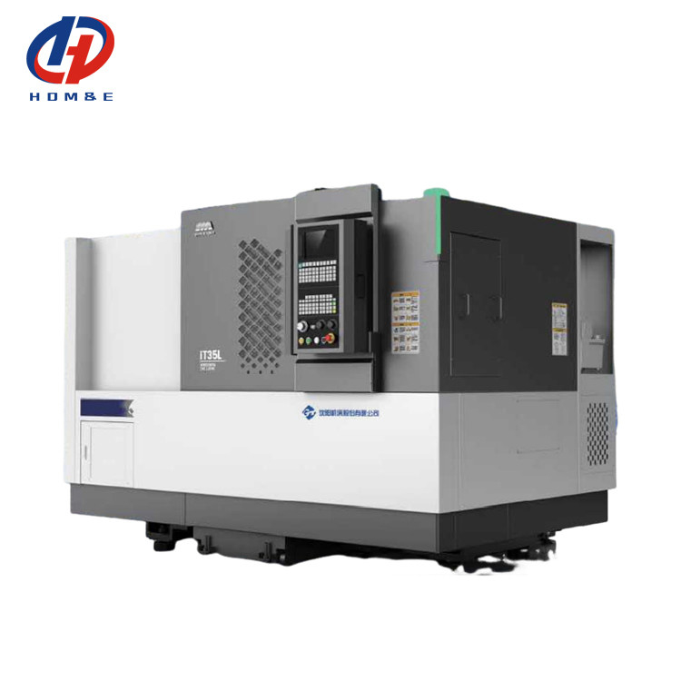 CNC Lathe IT35L Metal Horizontal CNC Lathe Machine Max. Swing Over Bed 580mm SMTCL Slant Bed CNC Lathe
