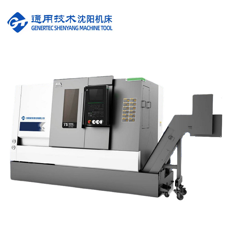 CNC Lathe Milling Machine Combo T5.2-500Q Swing Diameter 560mm Fanuc Slant Bed CNC Lathe