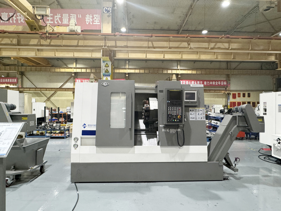 CNC Turning Center HTC40Hm Long-span Sleeve Spindle BMT55 Servo Power Turret CNC Turning Center With Y Axis
