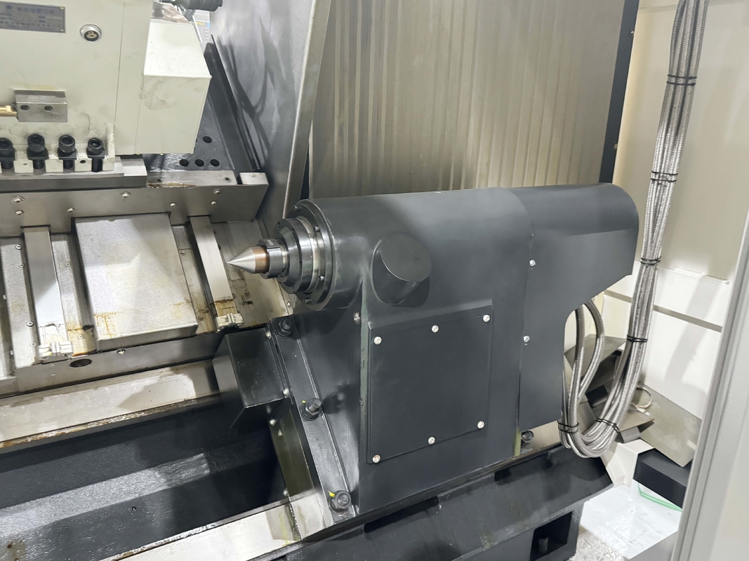 CNC Lathe HTC50B Hydraulic Tailstock Horizontal 12 Station Servo Turret SMTCL Slant Bed CNC Lathe