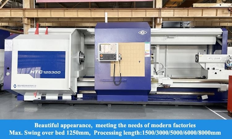 SMTCL SYMG High Rigidity High Speed CNC Lathe HTC125 Large Horizontal Flat Bed CNC Lathe