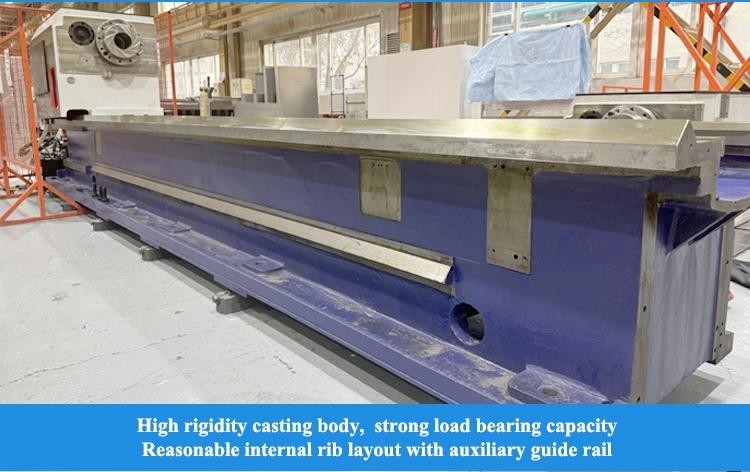 SMTCL Heavy CNC Lathe 5000mm HTC125500 Horizontal Flat Bed CNC Heavy Turning Lathe