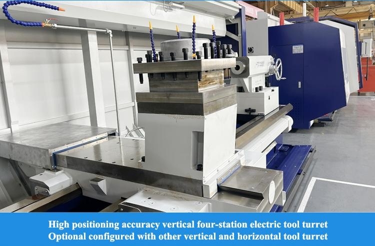 SMTCL Heavy CNC Lathe 5000mm HTC125500 Horizontal Flat Bed CNC Heavy Turning Lathe