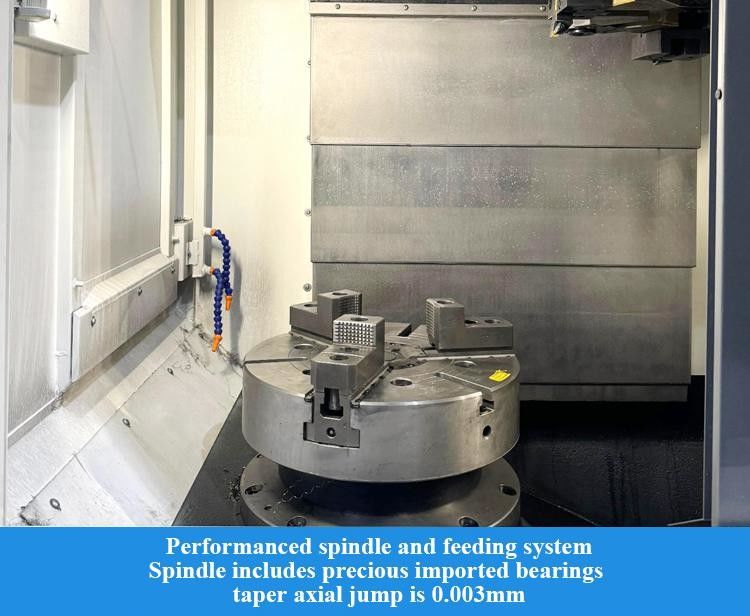 SMTCL Vertical CNC Lathe V4H CNC Vertical Milling Machine Vertical Lathe Milling Machine Combo