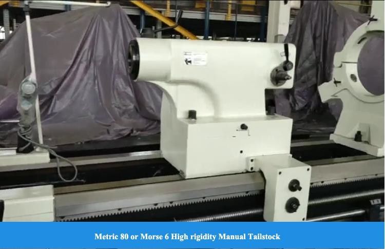 Large Manual Lathe CW61160D Max Swing Diameter Over Bed 1640mm A2-15 Spindle Heavy Duty Lathe