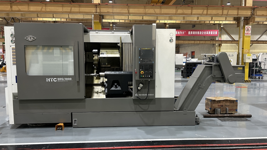 Universal CNC Horizontal Lathe HTC50Q High Torque Spindle SMTCL Heavy Slant Bed CNC Lathe