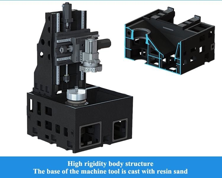 High Cost Performance T6 CNC Machining Lathe Metal Turning Center SMTCL Vertical CNC Lathe