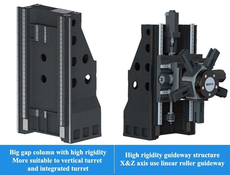 High Cost Performance T6 CNC Machining Lathe Metal Turning Center SMTCL Vertical CNC Lathe