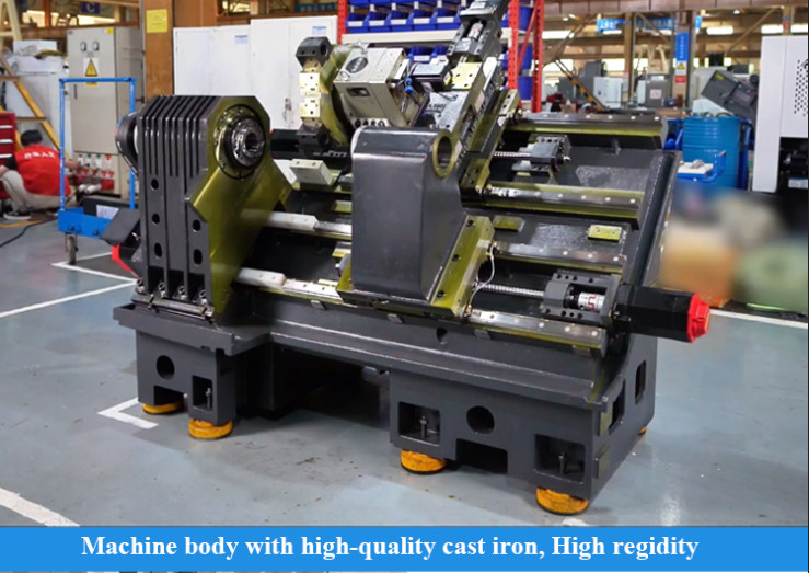 SMTCL Multi-purpose CNC Lathe T5.2-500Q Fanuc System Metal Processing 3 Axis Slant Bed CNC Lathe
