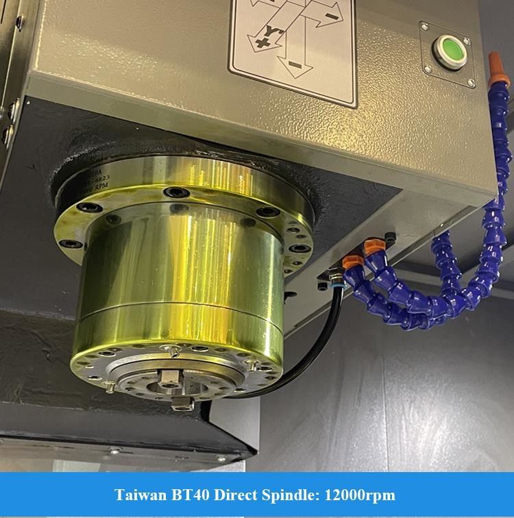 SMTCL 10000rpm FANUC 3 Axis Vertical Machining Center VMC850Q 4 Axis CNC Milling Machine With Turntable