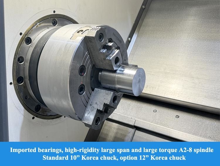 High Rigidity Hard Rail CNC Turning Center HTC40Sm A2-8 Spindle Heavy Cutting CNC Turning Center