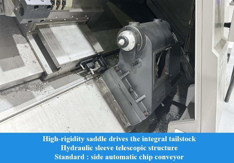 High Rigidity Hard Rail CNC Turning Center HTC40Sm A2-8 Spindle Heavy Cutting CNC Turning Center
