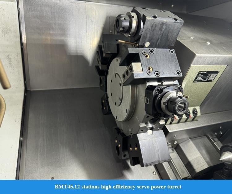 Horizontal Turning Center HTC30Hm Horizontal 12-station Power Turret CNC Turning Lathe Machine