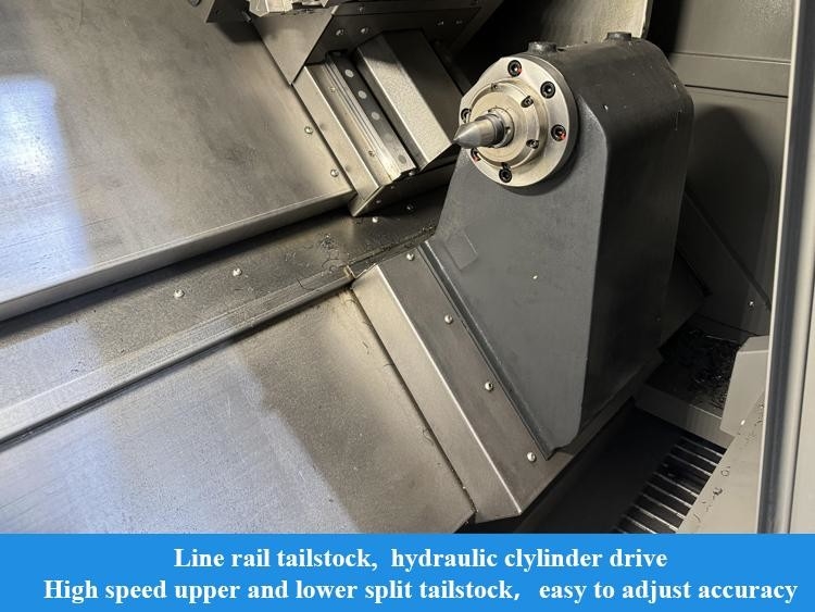 Precision CNC Lathe Large Span Spindle HTC40Q BMT55 Power Turret Slant Bed CNC Lathe With Y Axis