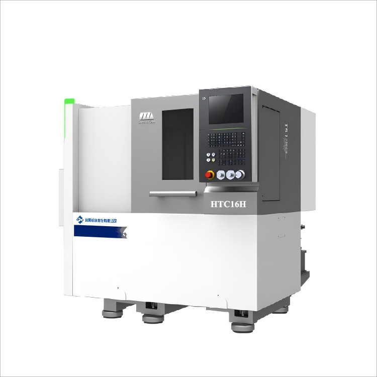 Economical CNC Lathe HTC16Q GSK System Small-Sized Parts Machining Servo Tailstock Slant Bed CNC Lathe