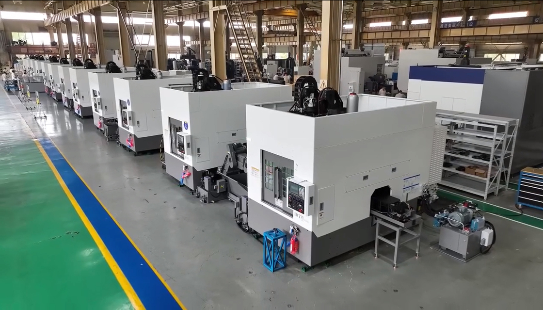 Automatic Loading and Unloading Inverted Vertical CNC Lathe IVT45 Automated Production Line