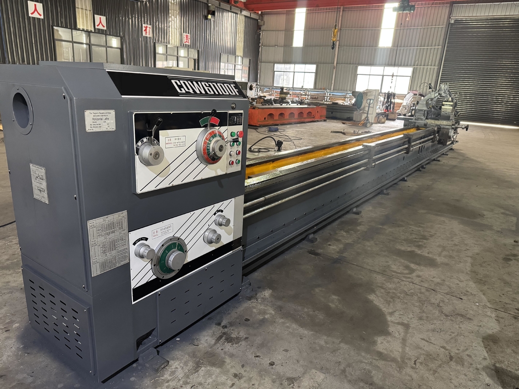 CW6180F Heavy Horizontal Ordinary Lathe High-rigidity Guide Rail Width 600mm Floor Manual Lathe