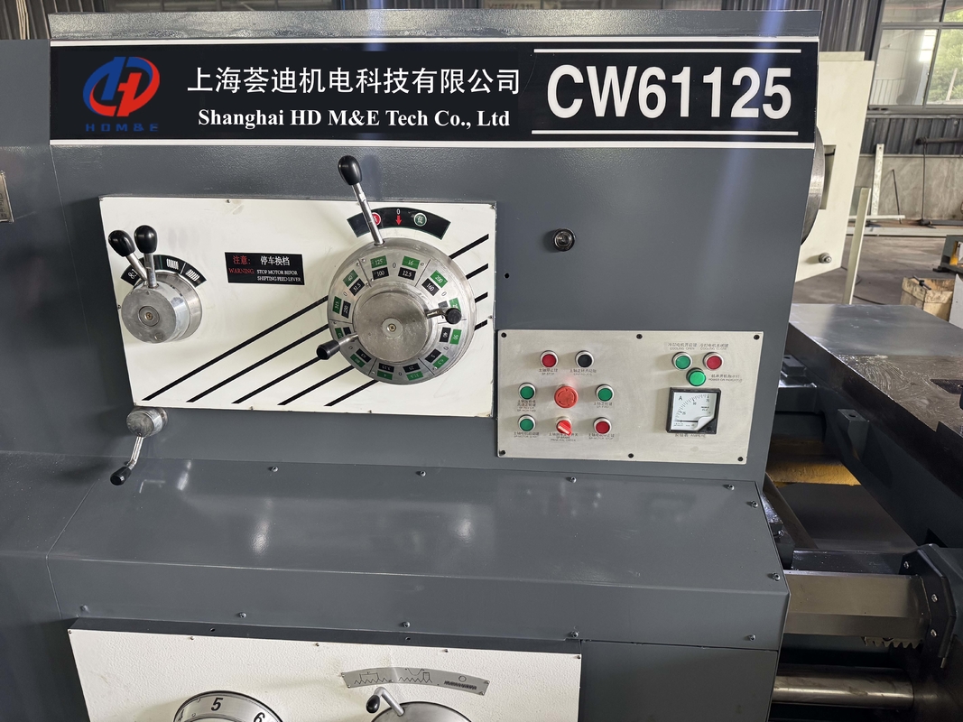 Powerful Heavy Duty Lathe CW61125 Big Spindle Bore 130mm Ordinary Horizontal Engine Lathe