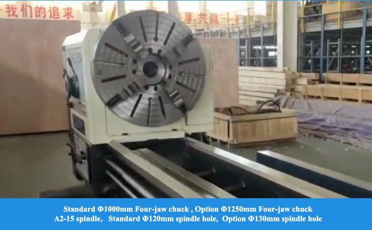 10M Heavy Duty Manual Lathe CW61100D Width of Bed 755mm Heavy Duty Engine Lathe Turning Machine