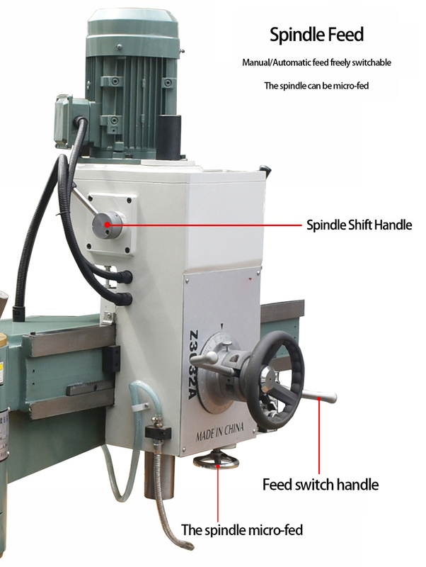 Radial Drilling Machine Z3032 Drilling Diameter 32mm Automatic Radial Drilling Machine for Metalworking