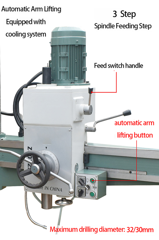 Radial Drilling Machine Z3032 Drilling Diameter 32mm Automatic Radial Drilling Machine for Metalworking
