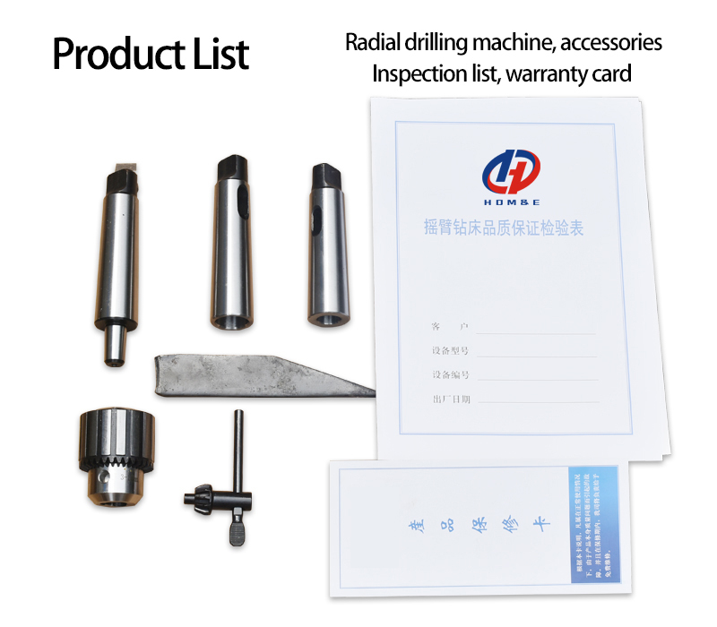 Radial Drilling Machine Z3050 Manual Feed Hydraulic Speed Change 50mm Drilling Diameter Radial Drill