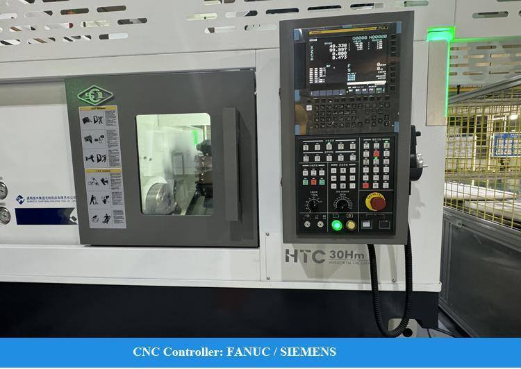 SMTCL Horizontal Slant Bed CNC Lathe HTC30Q CNC Turning Center Precision CNC Lathe