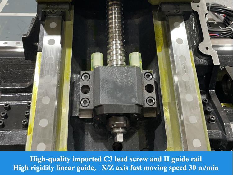 SMTCL 5000rpm A2-5 Spindle Horizontal 8- Station Servo Turret Small Parts Machining HTC16H Slant Bed CNC Lathe
