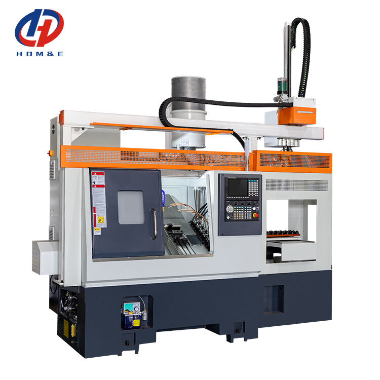 High Efficiency Gang Tool CNC Lathe H130 Processing of Small Components Turn-mill CNC Lathe