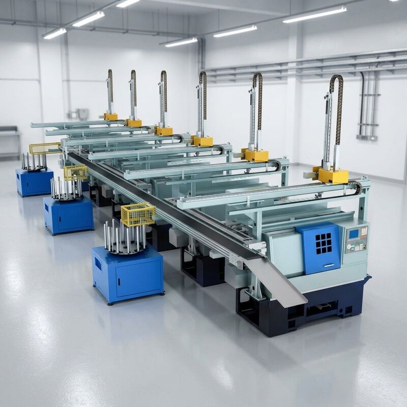 High Efficiency Multi-equipment CNC Lathe Automated Production Line ...