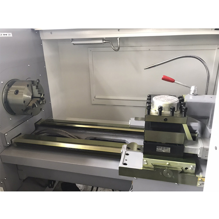 CNC Turning Lathe Machine CAK6385 Servo Motor 4 Stations Turret Metal CNC Lathe