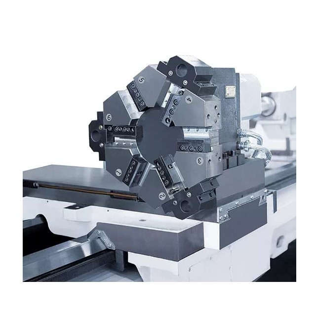 CNC Turning Lathe Machine CAK6385 Servo Motor 4 Stations Turret Metal CNC Lathe