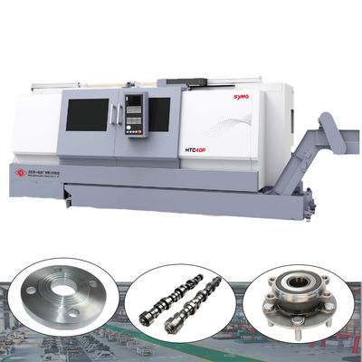 SMTCL CNC Lathe Machine HTC40P Metal Turning Lathe Milling Combo Machine